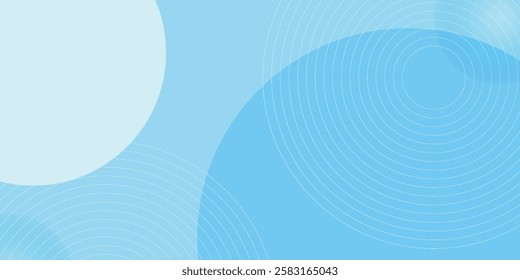 Abstract blue modern background with circle elements. Digital technology concept. vector illustration