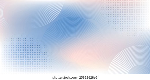 Abstract blue modern background with circle elements.