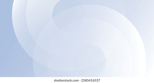 Abstract blue modern background with circle elements. Digital technology lines circle simple abstract modern