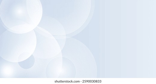 Abstract blue modern background with circle elements. Digital technology concept. vector illustration art