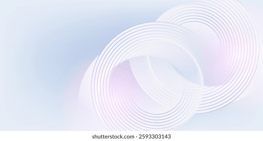 Abstract blue modern background with circle elements. Digital technology concept.