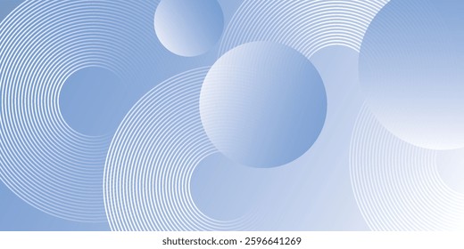 Abstract blue modern background with circle elements. Digital technology concept. vector illustration
