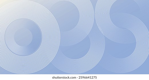 Abstract blue modern background with circle elements. Digital technology concept.