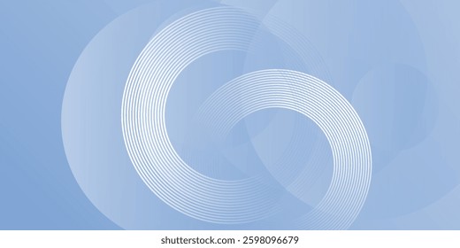 Abstract blue modern background with circle elements. Digital technology concept modern