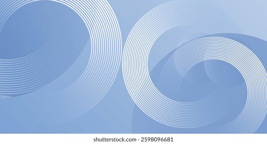 Abstract blue modern background with circle elements. Digital technology concept modern