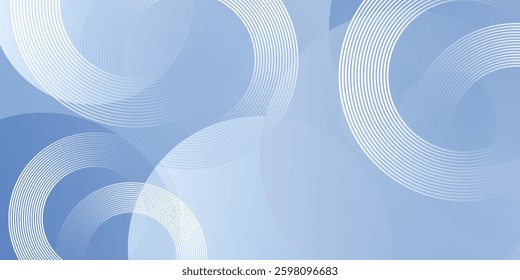 Abstract blue modern background with circle elements. Digital technology concept modern