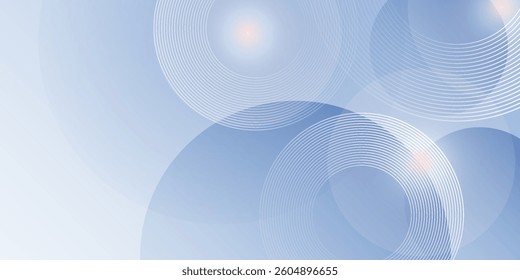 Abstract blue modern background with circle elements. Digital technology concept. vector illustration