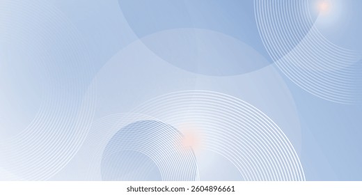 Abstract blue modern background with circle elements. Digital technology concept. vector illustration