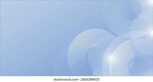 Abstract blue modern background with circle elements. Digital technology concept. vector illustration