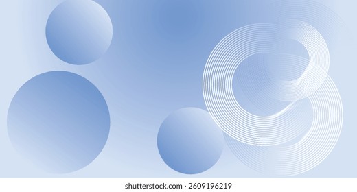 Abstract blue modern background with circle elements. Digital technology concept. eps 10
