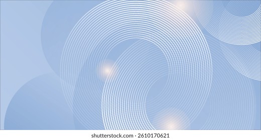 Abstract blue modern background with circle elements. Digital technology concept style. vector illustration