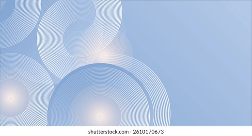 Abstract blue modern background with circle elements. Digital technology concept style. vector illustration
