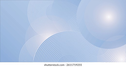 Abstract blue modern background with circle elements. Digital technology concept style. vector illustration