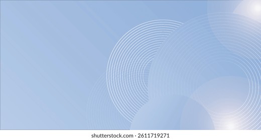 Abstract blue modern background with circle elements. Digital technology concept style. vector illustration