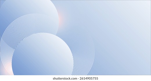 Abstract blue modern background with circle elements. Digital technology concept. vector illustration style