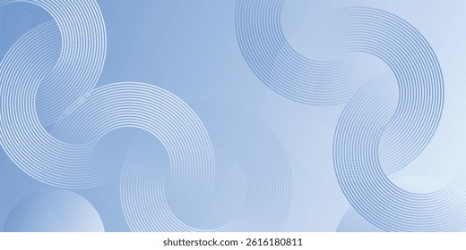 Abstract blue modern background with circle elements. Digital technology concept. 