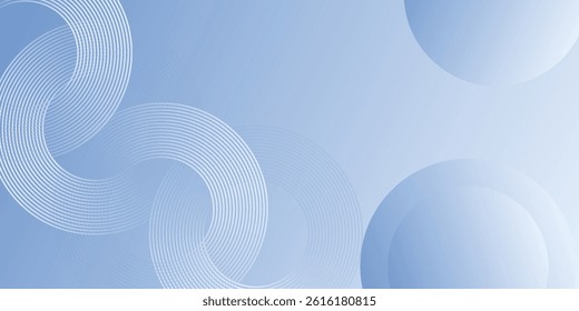 Abstract blue modern background with circle elements. Digital technology concept. 