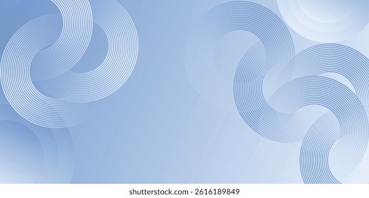 Abstract blue modern background with circle elements. Digital technology concept. 