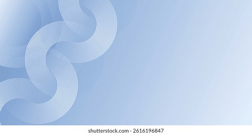 Abstract blue modern background with circle elements. Digital technology concept. 