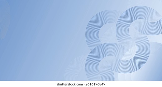 Abstract blue modern background with circle elements. Digital technology concept. 