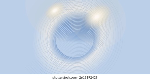 Abstract blue modern background with circle elements. Digital technology concept. vector illustration