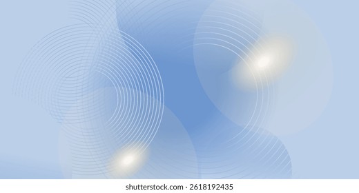 Abstract blue modern background with circle elements. Digital technology concept. vector illustration