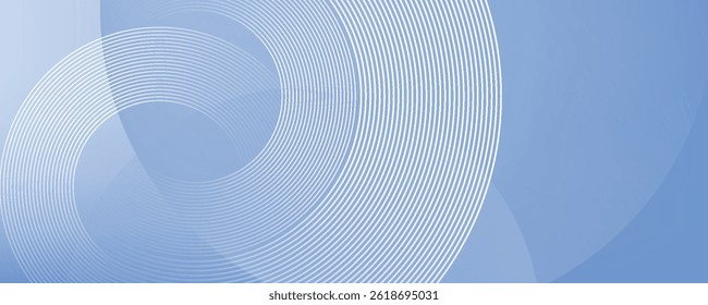 Abstract blue modern background with circle elements. Digital technology concept.