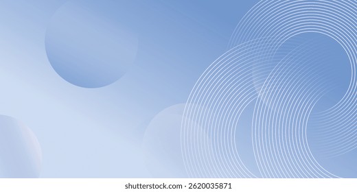 Abstract blue modern background with circle elements. Digital technology concept. 