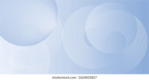 Abstract blue modern background with circle elements. Digital technology concept. vector illustration