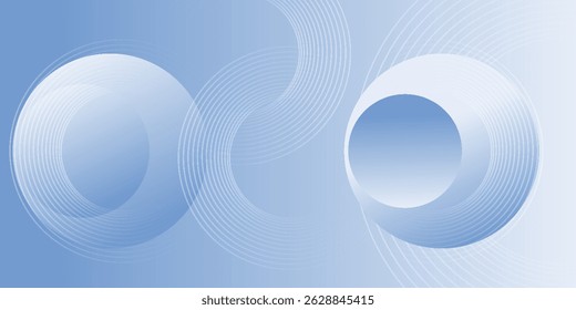 Abstract blue modern background with circle elements. Digital technology concept. vector illustration. modern trendy design