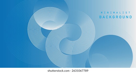 Abstract blue modern background with circle elements. Digital technology concept. vector illustration