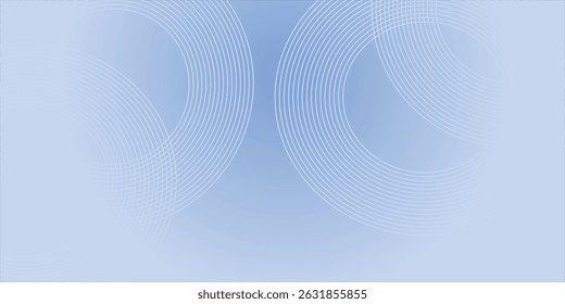 Abstrakter, blauer, moderner Hintergrund mit Kreiselementen. Digitales Technologiekonzept