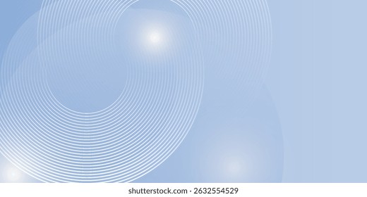 Abstract blue modern background with circle elements. Digital technology concept. vector illustration art