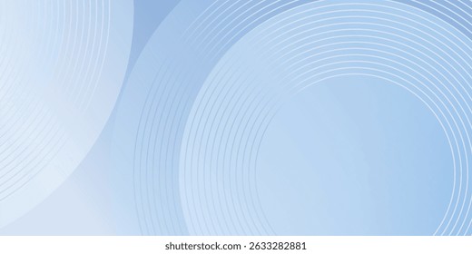 Abstrakter, blauer, moderner Hintergrund mit Kreiselementen. Digitales Technologiekonzept