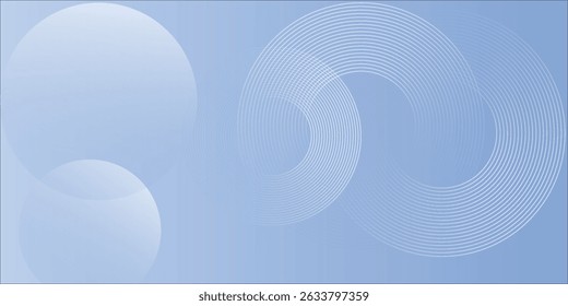 Fondo moderno azul Abstractas con Elementos circulares. Concepto de tecnología digital.