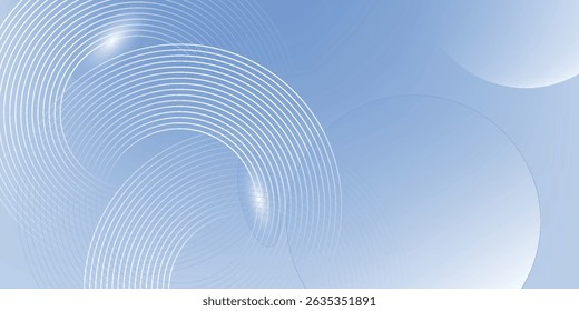 Fundo moderno azul abstrato com elementos de círculo. Conceito de tecnologia digital. 