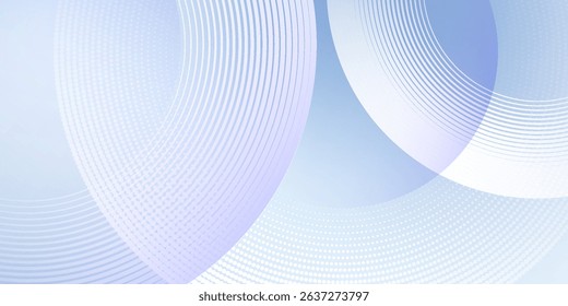 Abstract blue modern background with circle elements. Digital technology concept. 
