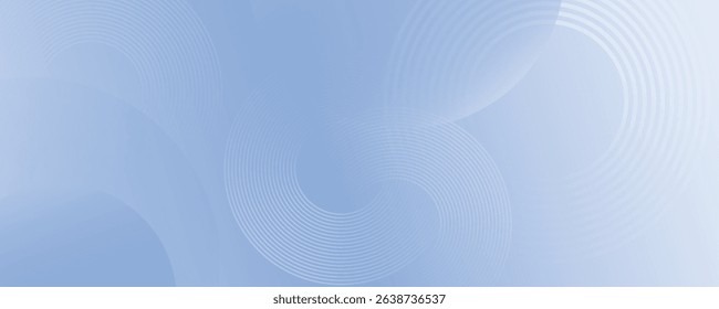 Abstract blue modern background with circle elements. Digital technology concept. vector illustration