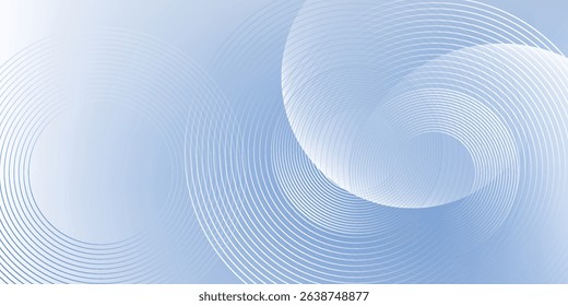 Abstract blue modern background with circle elements. Digital technology concept. vector illustration