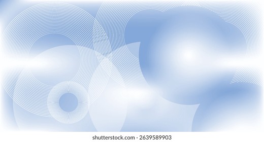Abstract blue modern background with circle elements. Digital technology concept. vector illustration