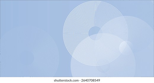 Abstract blue modern background with circle elements. Digital technology concept. vector illustration