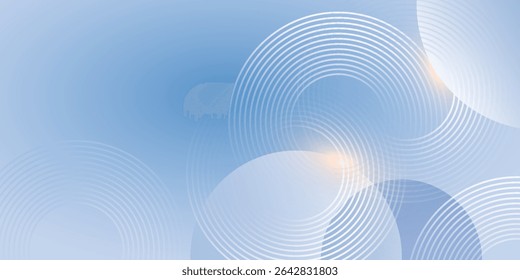 Fondo moderno azul Abstractas con Elementos circulares. Concepto de tecnología digital. Vector Eps10