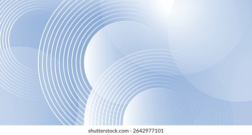 Fondo moderno azul Abstractas con Elementos circulares. Concepto de tecnología digital. Ilustración vectorial moderna 
