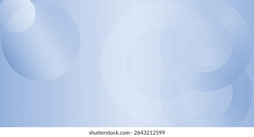 Abstract blue modern background with circle elements. Digital technology concept.