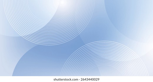 Fondo moderno azul Abstractas con Elementos circulares. Concepto de tecnología digital. Ilustración vectorial