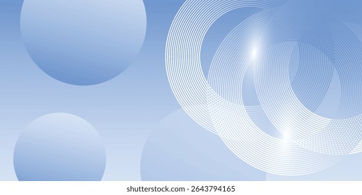 Fondo moderno azul Abstractas con Elementos circulares. Concepto de tecnología digital.
