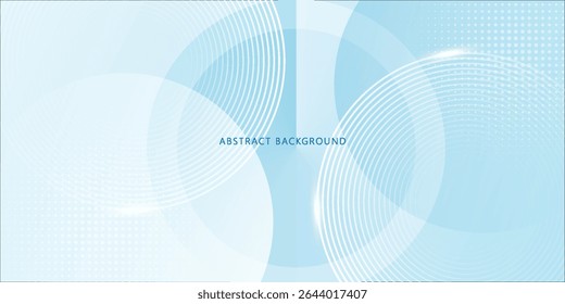Abstract blue modern background with circle elements. Digital technology concept. vector illustration
