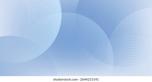 Abstract blue modern background with circle elements. Digital technology concept. 