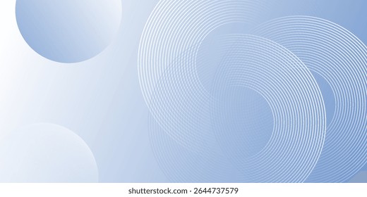Abstract blue modern background with circle elements. Digital technology concept. 
