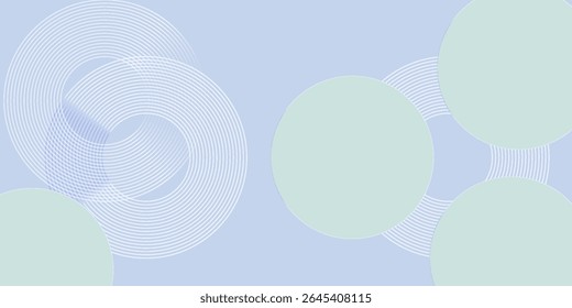 Abstract blue modern background with circle elements. Digital technology concept. vector illustration